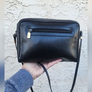 GUCCI shoulder bag black leather plain 007-113-0014